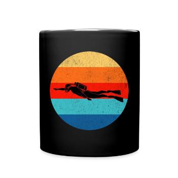 Diving Divers - Full Colour Mug - black - Front