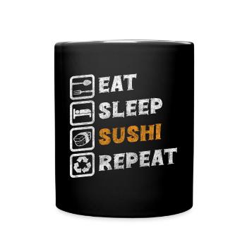 Viande japonaise Délicieux Plat préféré - Mug uni - noir - Devant