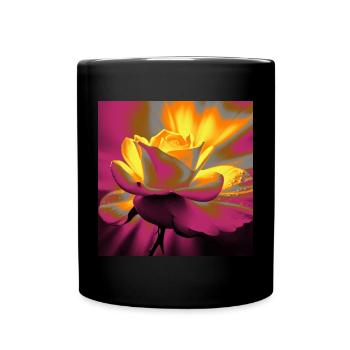 Éclat de Rose - Mug uni - noir - Devant
