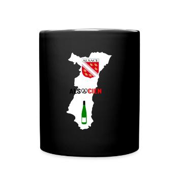 Alsatian - Full Colour Mug - black - Front