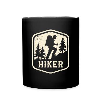 Randonneur - Mug uni - noir - Devant