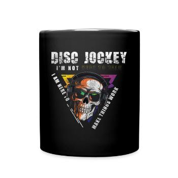 Disc jockey disco atmosphere - Full Colour Mug - black - Front