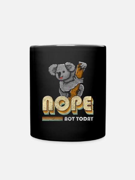 Koalabären Outback Bär - Tasse einfarbig - Schwarz