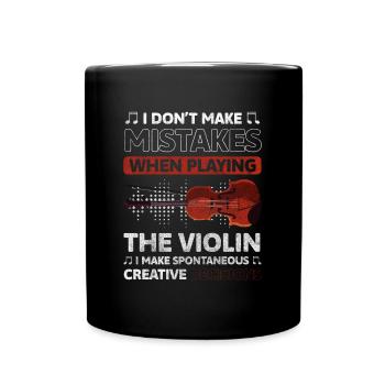 Violin Instrument Violin Player Exercise - Full Colour Mug - black - Front
