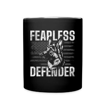 Chien Amoureux des chiens École canine - Mug uni - noir - Devant