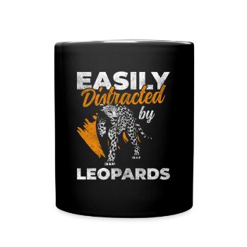Léopard Animal Sauvage - Mug uni - noir - Devant
