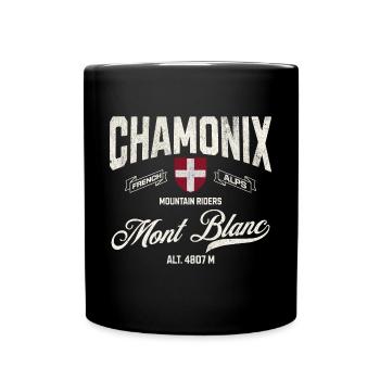Chamonix Mountain riders - Mug uni - noir - Devant
