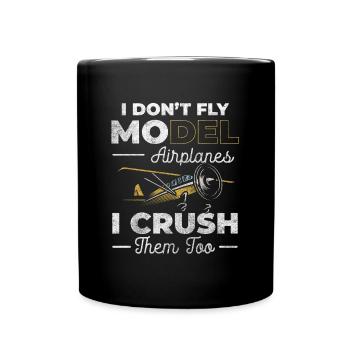 Maquettiste d’avion, Aviateur, Pilote d’essai - Mug uni - noir - Devant