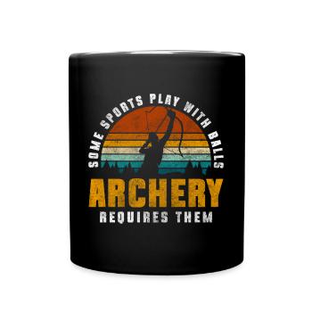 Archery Hobby Hunting Shooting Festival - Full Colour Mug - black - Front