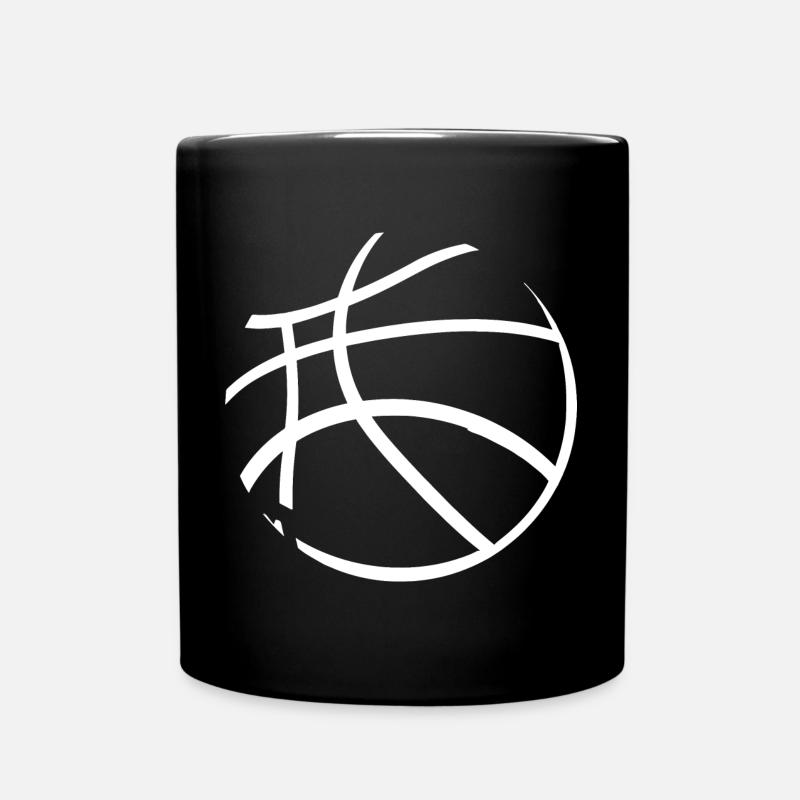 Croquis de ballon de basket-ball - Mug uni - noir