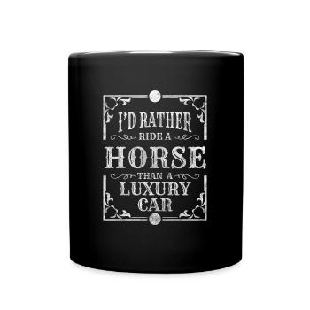 Western Gesetz Country Cowboystiefel - Tasse einfarbig - Schwarz - Vorne