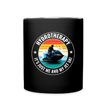Jetski Hydrotherapie Ozean Abenteuer Wassersport - Tasse einfarbig - Schwarz - Vorne