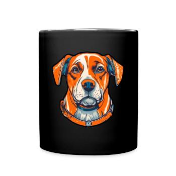 Chien Amoureux des chiens Bien-être animal - Mug uni - noir - Devant