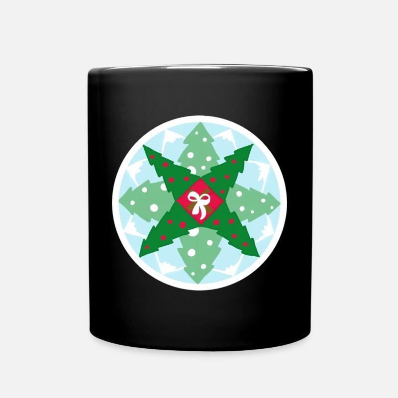 Weihnachtsanleitung - Tasse einfarbig - Schwarz