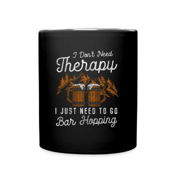Bar hopping Nightlife Men's night out - Full Colour Mug - black - Front