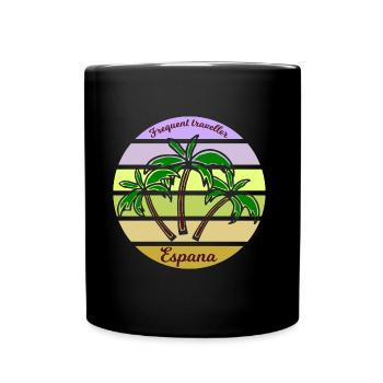 Holidays in Spain - Full Colour Mug - black - Front