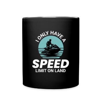Jet Ski Ocean Ride Water Sports Adventure - Full Colour Mug - black - Front