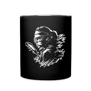 Joueur de crosse - Mug uni - noir - Devant