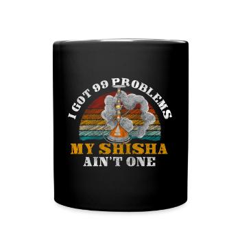 Hookah Kohle Blubbern - Tasse einfarbig - Schwarz - Vorne