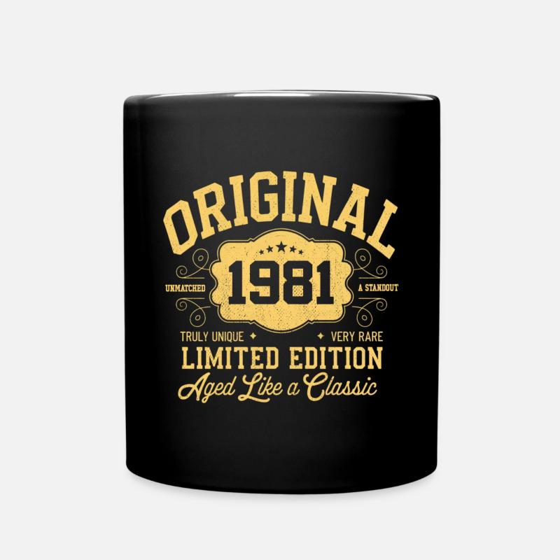 Original 1981 - Anniversaire 1981 Édition classique - Mug uni - noir