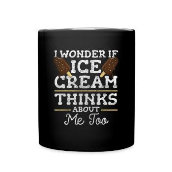 Crème glacée Delight Crème de plage - Mug uni - noir - Devant