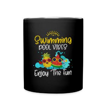 Nageurs Athlètes - Mug uni - noir - Devant