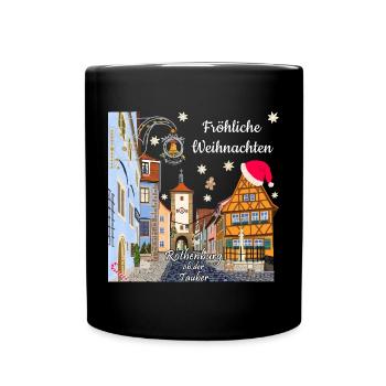 Rothenburg ob der Tauber, Joyeux Noël - Mug uni - noir - Devant
