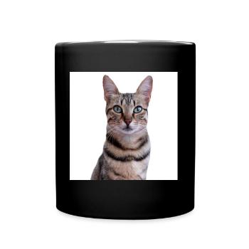 Chat chat chaton doux - Mug uni - noir - Devant