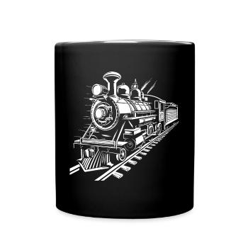 Graphique ferroviaire - Mug uni - noir - Devant