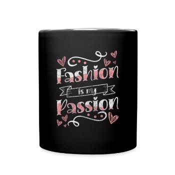 Modeliebhaber Modell - Tasse einfarbig - Schwarz - Vorne