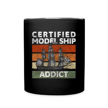 Model Sailing Ship RC Ship Skipper - Full Colour Mug - black - Front