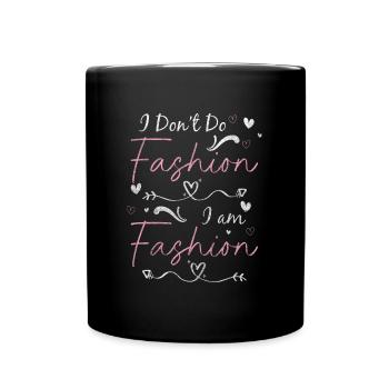 Mode Trendsetter Modenschau - Tasse einfarbig - Schwarz - Vorne