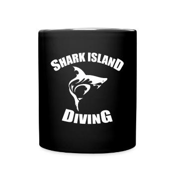 PLONGÉE SUR L’ÎLE DES REQUINS - Mug uni - noir - Devant