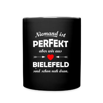 Les supporters de Bielefeld - Mug uni - noir - Devant