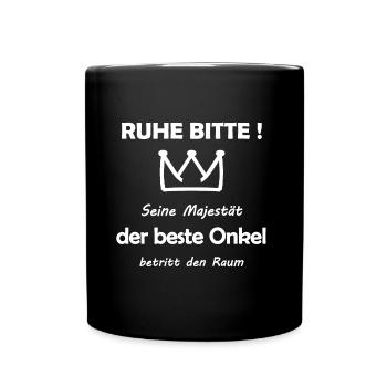Sa Majesté l’oncle - Mug uni - noir - Devant