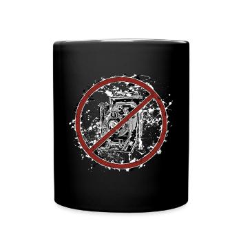 Bitte keine Fotos machen - Tasse einfarbig - Schwarz - Vorne