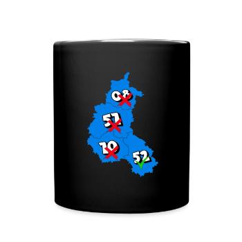 Region - Tasse einfarbig - Schwarz - Vorne