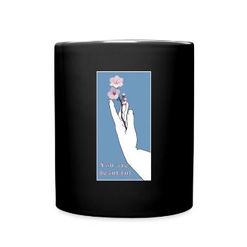 You are beautiful - Full Colour Mug - black - Front