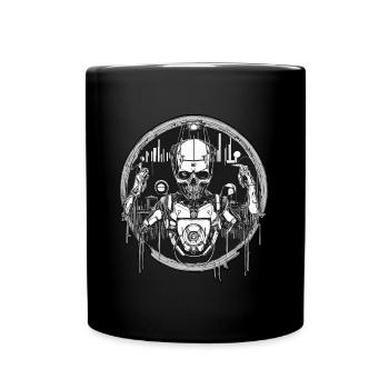 Musik Deejay House Robotik - Tasse einfarbig - Schwarz - Vorne