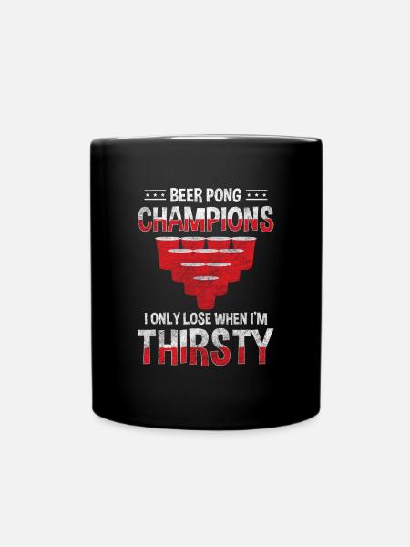 Beer Gewinner Teamsport - Tasse einfarbig - Schwarz