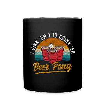 Pong Mug Celebration Team - Full Colour Mug - black - Front