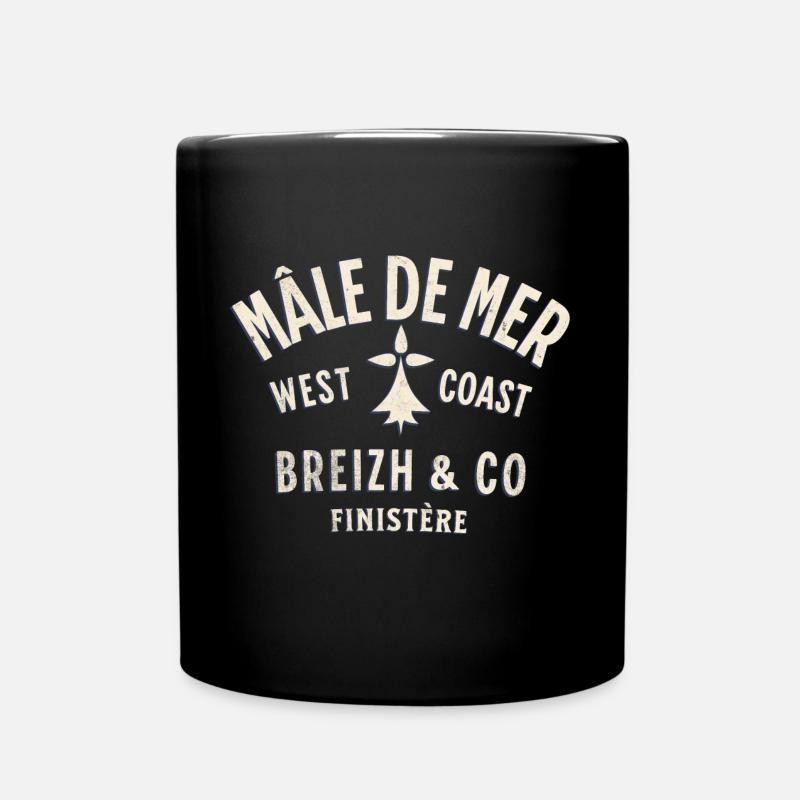 Meer Male Breizh Co 2 - Tasse einfarbig - Schwarz
