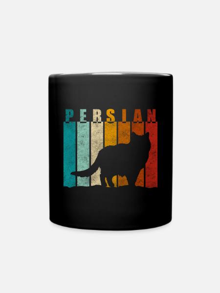 Perser Katzenfan - Tasse einfarbig - Schwarz