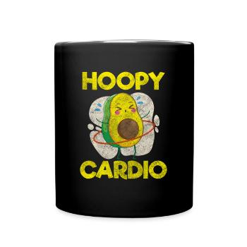 Hullern Hula Training Sportart - Tasse einfarbig - Schwarz - Vorne