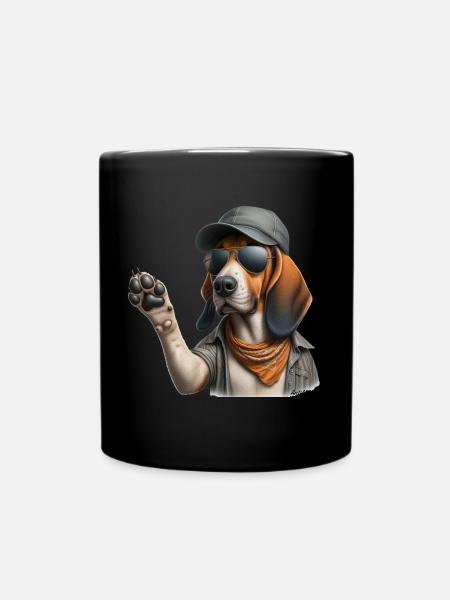 Salut le Chien - Mug uni - noir