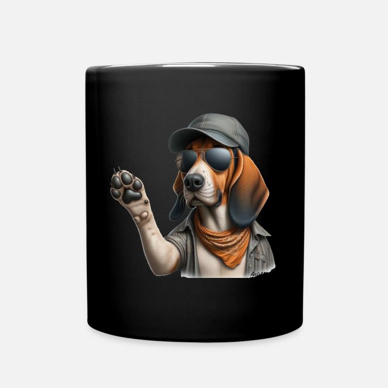 Salut le Chien - Mug uni - noir