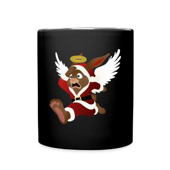 Santa's help - the Easter Bunny - Full Colour Mug - black - Front