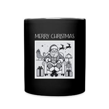 Père Noël Café au Canapé - Mug uni - noir - Devant