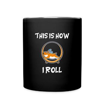 Hamster Jogging Course Joggers Roue de Hamster - Mug uni - noir - Devant