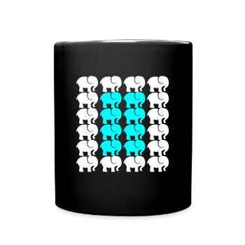 ÉLÉPHANT - Mug uni - noir - Devant